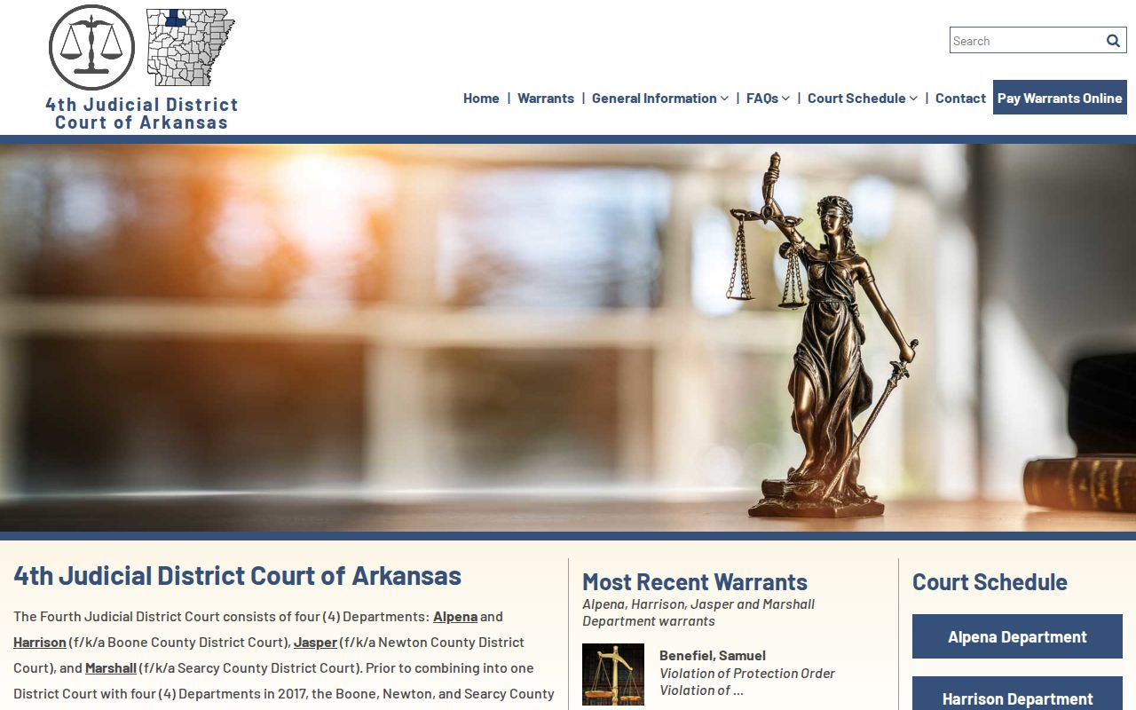 Boone County criminal court case records 4th Judicial District Court homepage